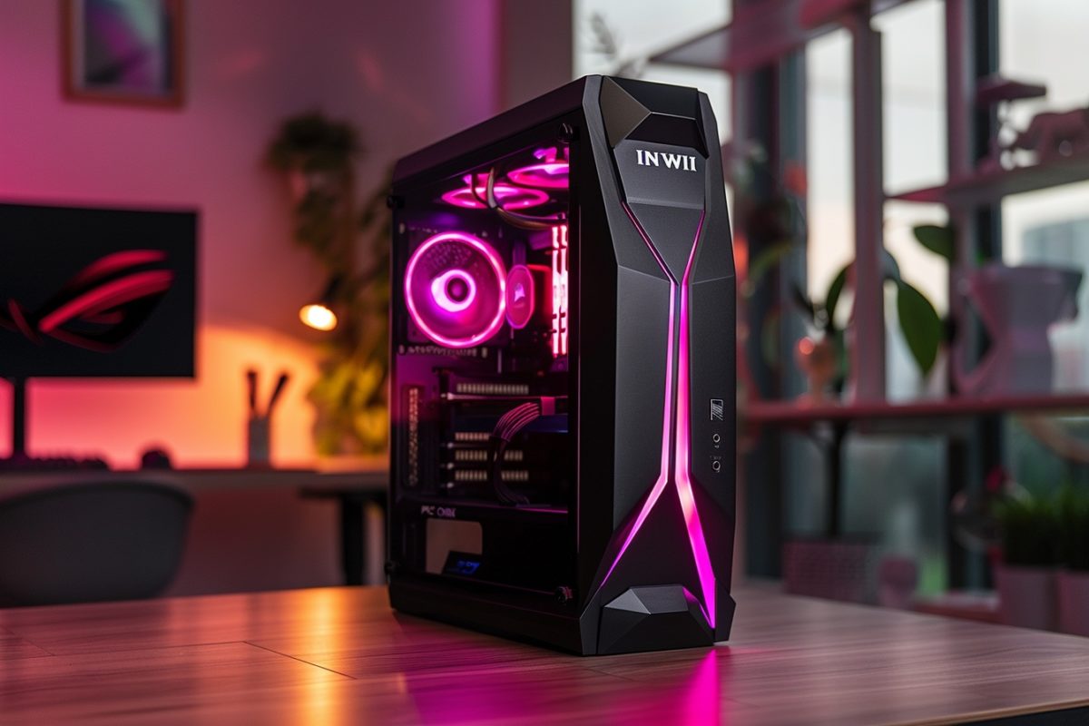 La nouveauté qui fait sensation : le POC ONE d'IN WIN. Un boîtier PC compact, élégant et pratique pour booster votre expérience de jeu