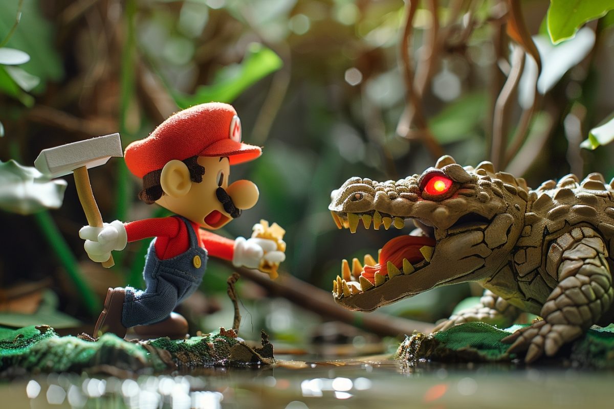 Paper Mario et Carbocroc : un affrontement épique recréé en stop-motion par un fan dévoué