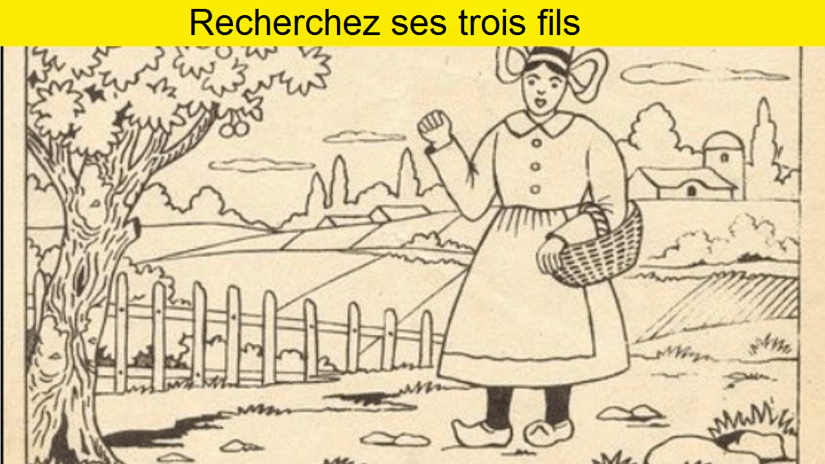 Défi QI : Trouvez les trois enfants de cette femme en 8 secondes !